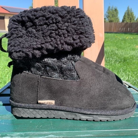 Muk Luks Women's Fold Over Boots - Picture 1 of 9